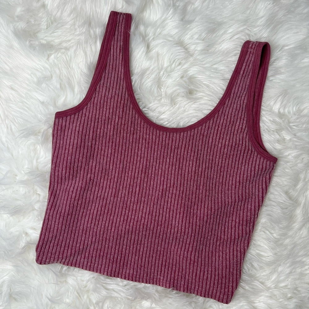 Pink Cotton Crop Top